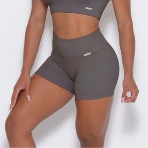 Bombshell Sportswear Inspired Seamless Shorts - S / Stone